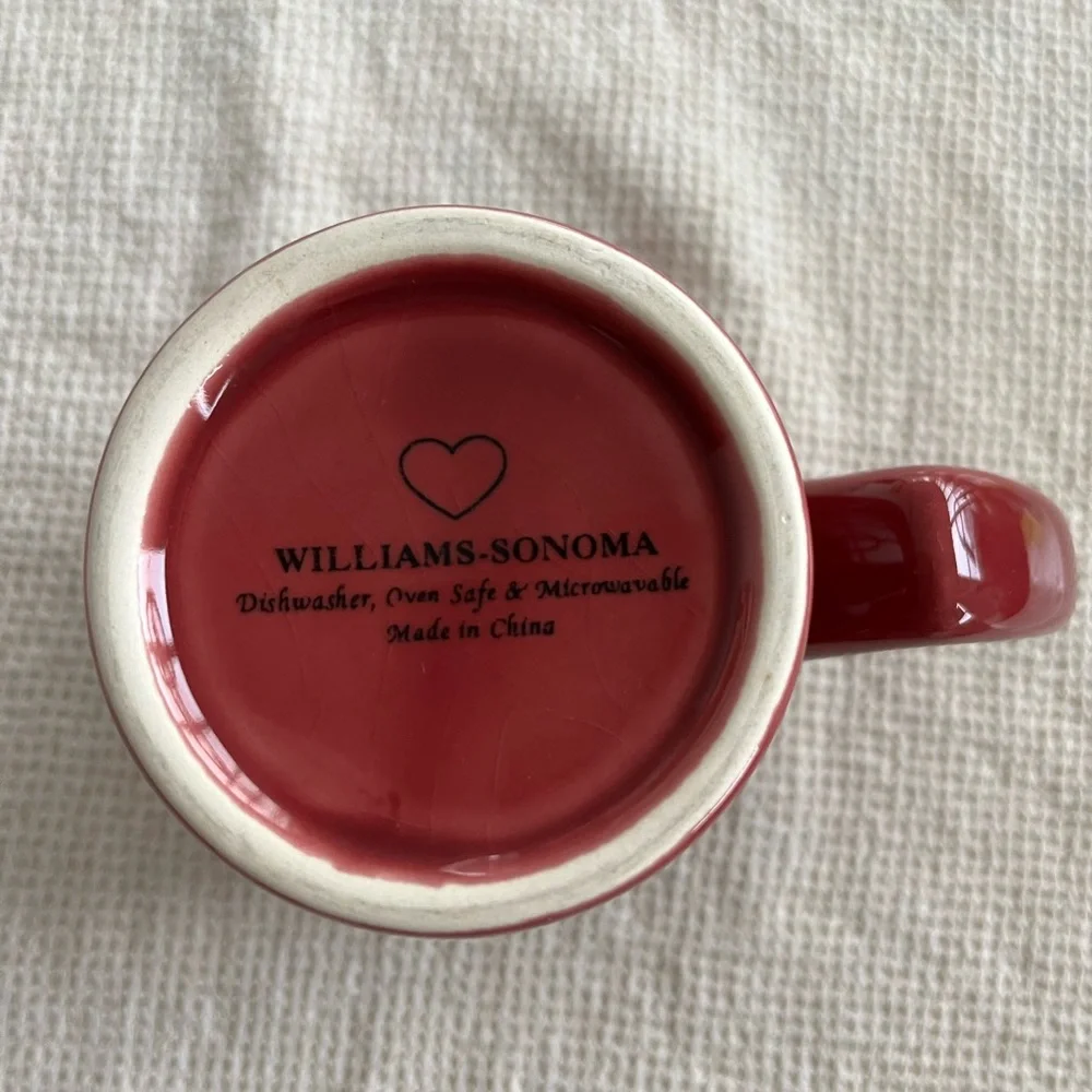 Williams Sonoma Heart Love Mug